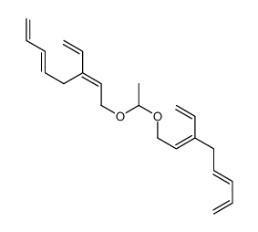 6-ethenyl-8-[1-(3-ethenylocta-2,5,7-trienoxy)ethoxy]octa-1,3,6-triene结构式
