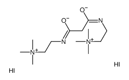 trimethyl-[2-[[3-oxo-3-[2-(trimethylazaniumyl)ethylamino]propanoyl]amino]ethyl]azanium,diiodide Structure