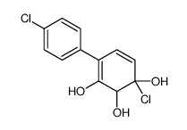 1-chloro-4-(4-chlorophenyl)cyclohexa-3,5-diene-1,2,3-triol结构式