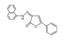 3-(Naphthalen-1-yl-hydrazono)-5-phenyl-3H-furan-2-one Structure