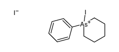 1-iodo-1-phenylarsinan-1-ium,iodide Structure
