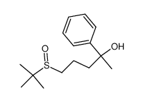 2-Phenyl-5-tert-butylsulfinyl-pentanol-2结构式