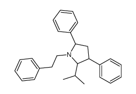 3,5-diphenyl-1-(2-phenylethyl)-2-propan-2-ylpyrrolidine Structure