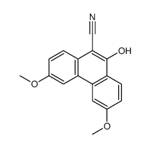 10-hydroxy-3,6-dimethoxyphenanthrene-9-carbonitrile Structure