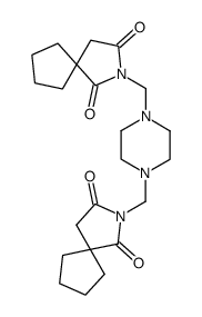 2,2'-piperazine-1,4-diyldimethyl-bis-2-aza-spiro[4.4]nonane-1,3-dione结构式