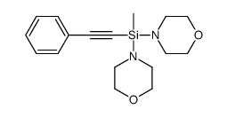 methyl-dimorpholin-4-yl-(2-phenylethynyl)silane结构式