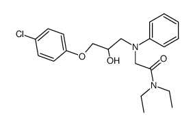 2-{[3-(4-Chloro-phenoxy)-2-hydroxy-propyl]-phenyl-amino}-N,N-diethyl-acetamide结构式