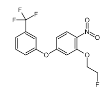 2-(2-fluoroethoxy)-1-nitro-4-[3-(trifluoromethyl)phenoxy]benzene结构式