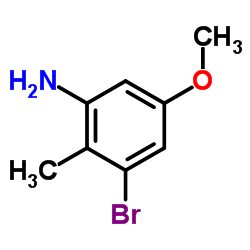 3-Bromo-5-methoxy-2-methylaniline structure