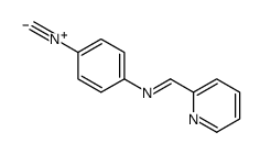 N-(4-isocyanophenyl)-1-pyridin-2-ylmethanimine结构式