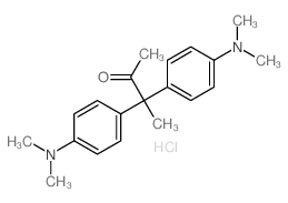 3,3-bis(4-dimethylaminophenyl)butan-2-one结构式