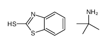 3H-1,3-benzothiazole-2-thione,2-methylpropan-2-amine结构式