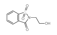 1,2-Benzisothiazol-3(2H)-one,2-(2-hydroxyethyl)-, 1,1-dioxide Structure
