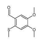 2-(methylthio)-4,5-dimethocybenzaldehyde Structure