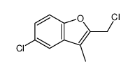 5-chloro-2-(chloromethyl)-3-methyl-1-benzofuran结构式