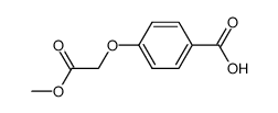 4-(methoxycarbonylmethoxy)benzoic acid Structure