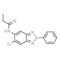 N-(6-Chloro-2-phenyl-2H-benzotriazol-5-yl)propanamide Structure
