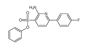 phenyl 2-amino-6-(4-fluorophenyl)pyridine-3-sulfonate结构式