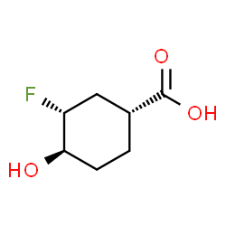 Cyclohexanecarboxylic acid, 3-fluoro-4-hydroxy-, (1R,3R,4R)-rel- (9CI) Structure