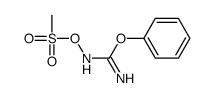 [[amino(phenoxy)methylidene]amino] methanesulfonate Structure