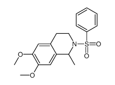 2-(benzenesulfonyl)-6,7-dimethoxy-1-methyl-3,4-dihydro-1H-isoquinoline结构式