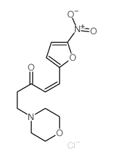 (E)-5-morpholin-4-yl-1-(5-nitro-2-furyl)pent-1-en-3-one structure