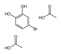 acetic acid,4-bromobenzene-1,2-diol Structure