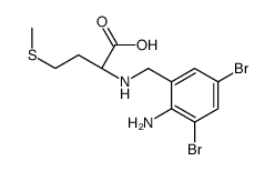 (2S)-2-[(2-amino-3,5-dibromophenyl)methylamino]-4-methylsulfanylbutanoic acid结构式
