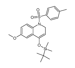 N-p-toluenesulfonyl-4-(tert-butyldimethylsiloxy)-6-methoxy-1,2-dihydroquinoline Structure