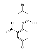 3-Bromo-N-(4-chloro-2-nitrophenyl)butanamide结构式