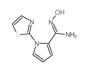 N'-HYDROXY-1-(1,3-THIAZOL-2-YL)-1H-PYRROLE-2-CARBOXIMIDAMIDE structure