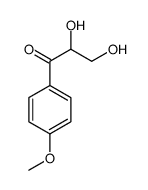 2,3-dihydroxy-1-(4-methoxyphenyl)propan-1-one结构式