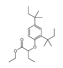 2-[2,4-双(1,1-二甲基丙基)苯氧基]丁酸乙酯结构式