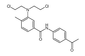 4'-Acetyl-3-[bis(2-chloroethyl)amino]-4-methylbenzanilide结构式