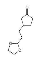 3-[2-(1,3-dioxolan-2-yl)ethyl]cyclopentanone结构式