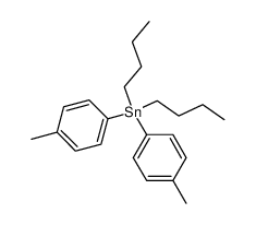 dibutyldi(p-tolyl)tin Structure