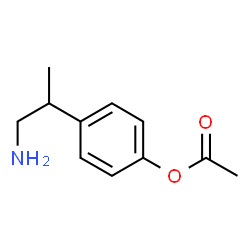 Phenol, 4-(2-amino-1-methylethyl)-, acetate (ester) (9CI) structure