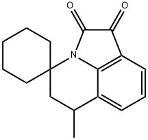 6'-methyl-5',6'-dihydrospiro[cyclohexane-1,4'-pyrrolo[3,2,1-ij]quinoline]-1',2'-dione Structure