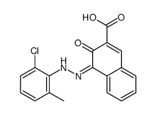 4-[(2-chloro-6-methylphenyl)azo]-3-hydroxy-2-naphthoic acid structure