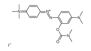 [4-[[4-(dimethylamino)-2-(dimethylcarbamoyloxy)phenyl]diazenyl]phenyl]-trimethylazanium,iodide Structure