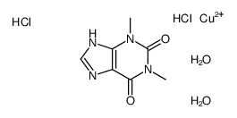 dioxidanium,dichlorocopper,1,3-dimethyl-7H-purine-2,6-dione Structure