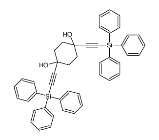1,4-bis(2-triphenylsilylethynyl)cyclohexane-1,4-diol Structure
