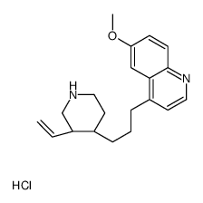 4-[3-[(3S,4R)-3-ethenylpiperidin-4-yl]propyl]-6-methoxyquinoline,hydrochloride Structure