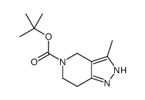 tert-Butyl 3-methyl-6,7-dihydro-1H-pyrazolo[4,3-c]pyridine-5(4H)-carboxylate structure