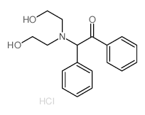 2-(bis(2-hydroxyethyl)amino)-1,2-diphenyl-ethanone结构式