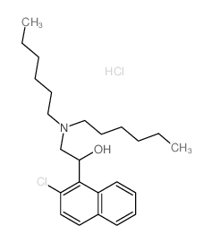 1-Naphthalenemethanol,2-chloro-a-[(dihexylamino)methyl]-,hydrochloride (1:1) Structure