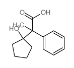 2-(1-hydroxycyclopentyl)-2-phenyl-propanoic acid structure