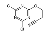 3-[(4,6-dichloro-1,3,5-triazin-2-yl)oxy]propanenitrile结构式