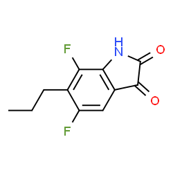 1H-Indole-2,3-dione, 5,7-difluoro-6-propyl- (9CI)结构式