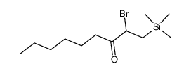 2-bromo-1-(trimethylsilyl)nonan-3-one Structure